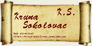 Kruna Sokolovac vizit kartica